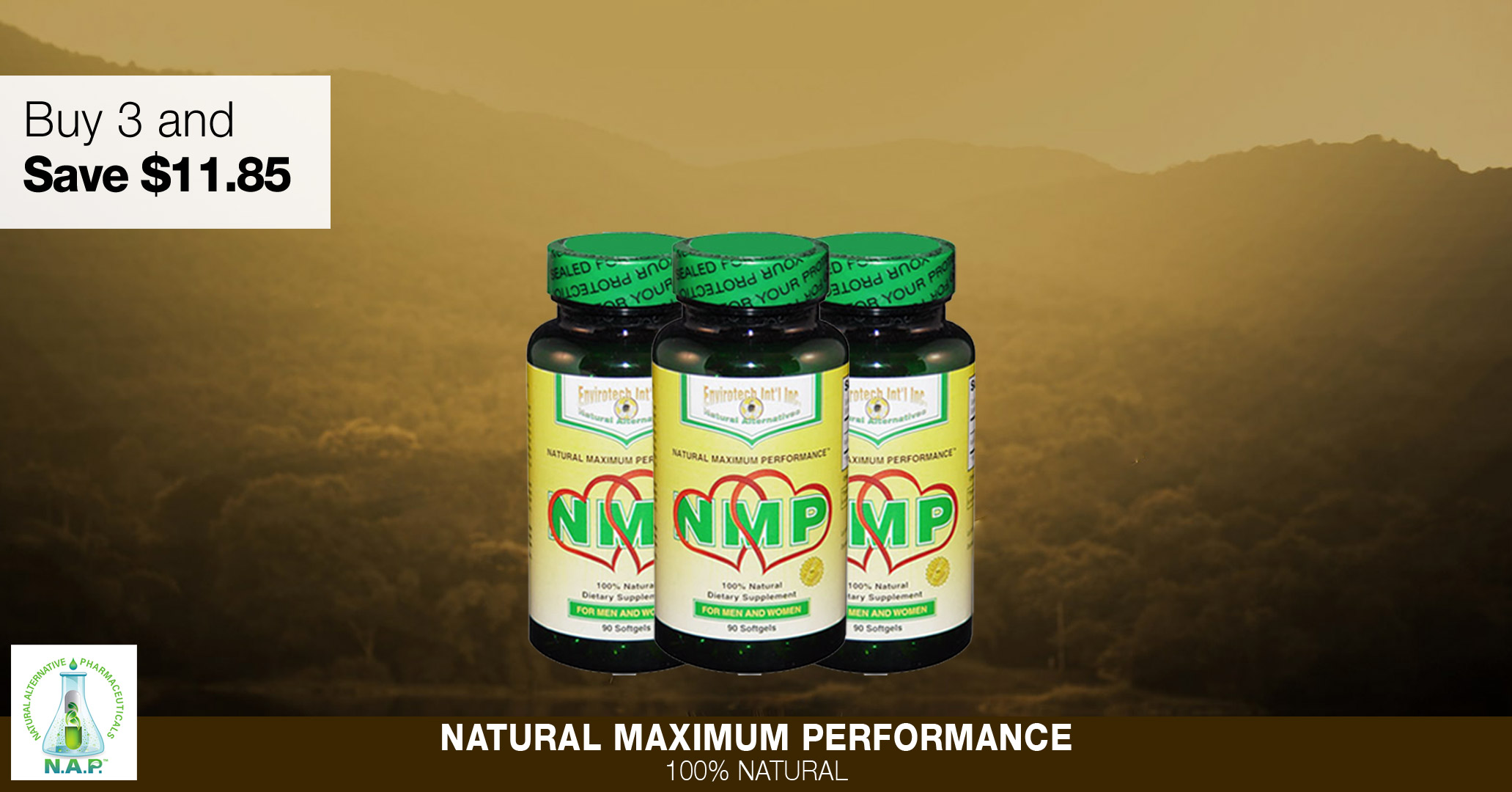 Buy 3 Bottles Of NMP Online And Save $11.85.